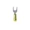 Panduit Fork Terminal, #6 Stud Size, 22 AWG, 300 V, Nylon Insulated, Yellow, 1000 PK PN22-6F-M - alternate 2